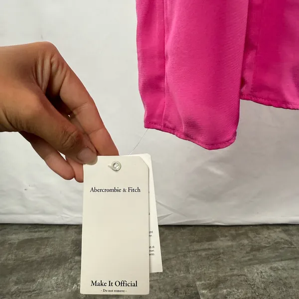 NWT Abercrombie & Fitch Slip Midi‎ Dress in Pink Size Extra Large Tall - Image 4