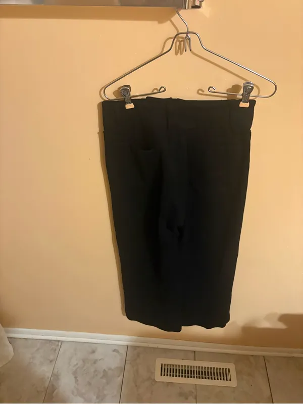 Anthropologie Maeve Colette Black Cropped Wide Leg Pants - Image 6