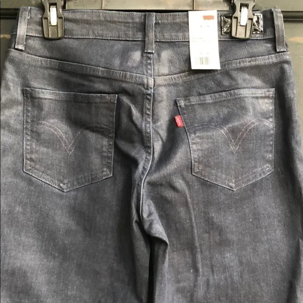 Levi's Mid‎ Rise Bootcut Skinny Waxed Jeans nwt - Image 5