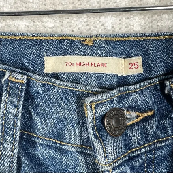 Levi’s‎ Premium Medium Wash 70s High Flare Jeans - Image 3