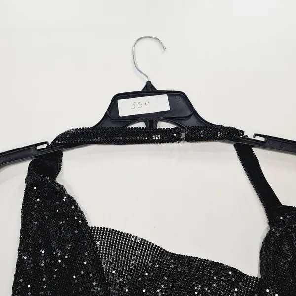 Superdown Caity Drape Dress in Black - Image 12