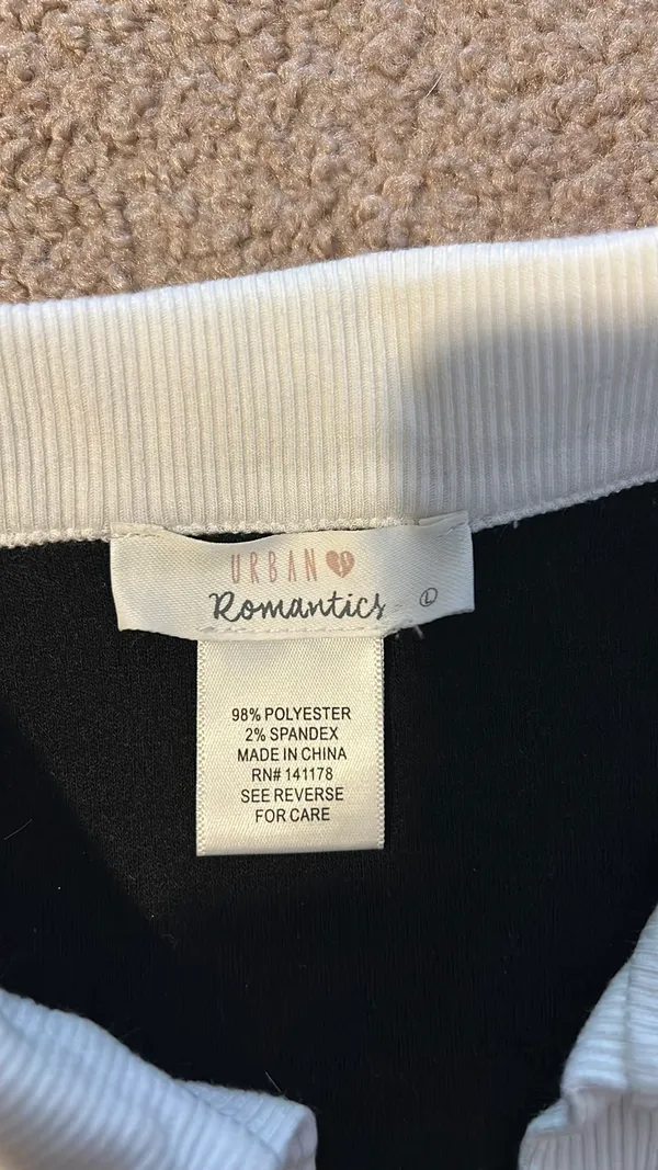 Urban Romantics Black Shirt With White Color - Image 5