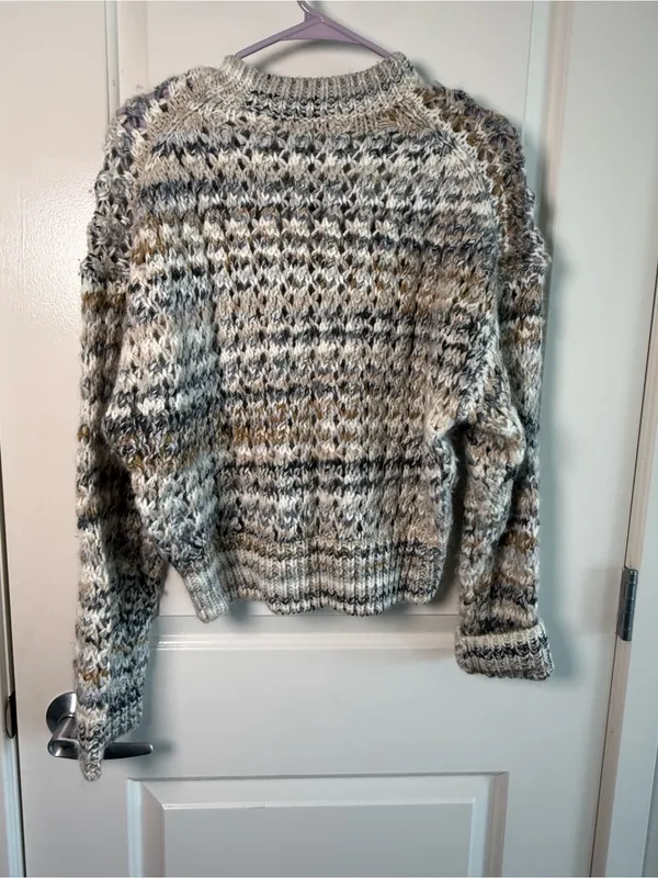 Madewell Chunky Marled Wool Alpaca Sweater Size Small - Image 5