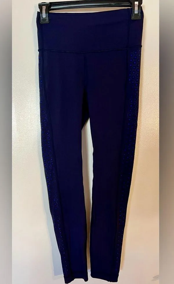 NWOT Lululemon Color Me Quick Navy 7/8 Tight Legging SZ. 4 NWOT - Image 5
