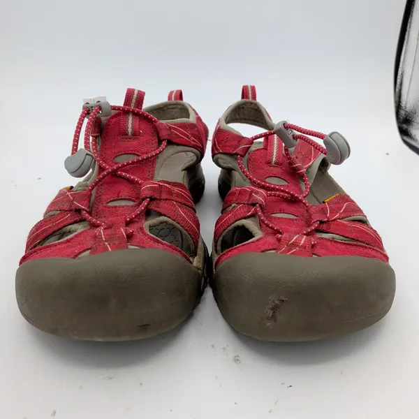Keen Venice H2 Womens 10 Red Gray Waterproof Sport Hiking Sandals 1008473‎ - Image 3
