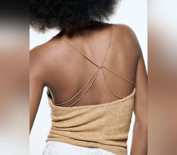 ZARA CHAIN KNIT TOP - Image 8