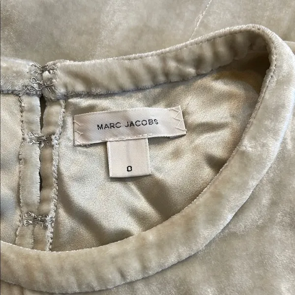 Marc Jacobs Mint Green Velvet Short Sleeve Top - Image 3