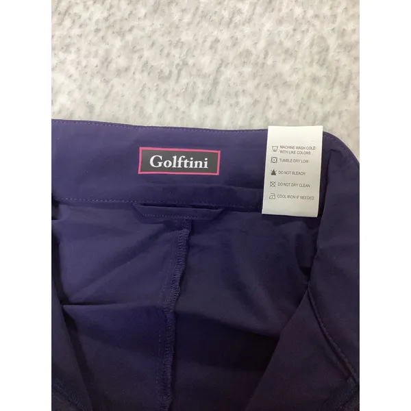 Golftini Womens Navy Blue Full Zip Golf Jacket White Cuffs XS RN135341 - Image 3