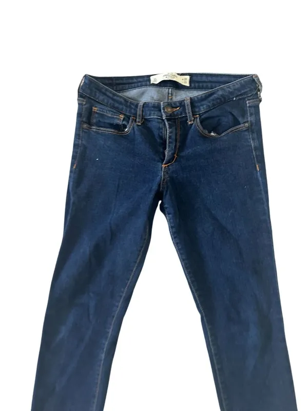 ABERCROMBIE & FITCH Women's Dark Wash Skinny Jeans Size 6 S - Image 2
