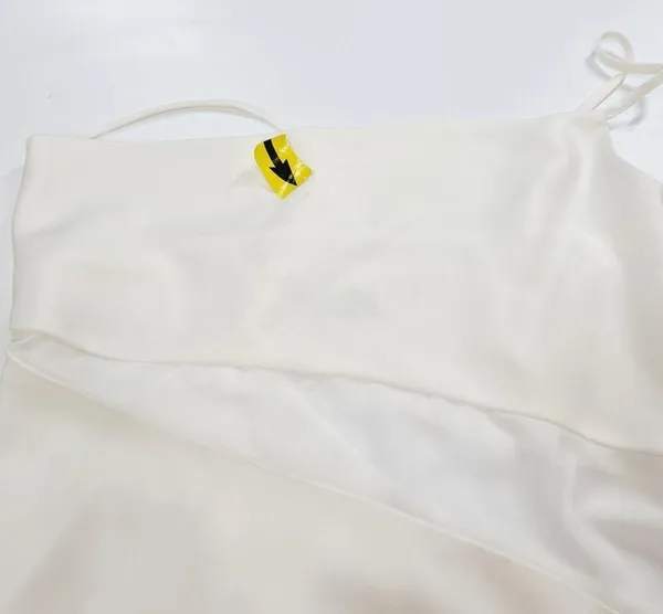 NBD Delfino Slip Dress in Ivory XS - Image 10