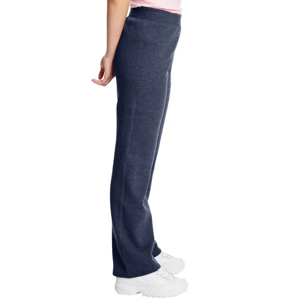 Hanes Womens EcoSmart Sweatpants Sz XL Navy Heather Relaxed Fleece Cozy Casual - Image 4