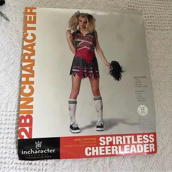 NEW Spiritless Zombie Cheerleader Costume Size XL - Image 4