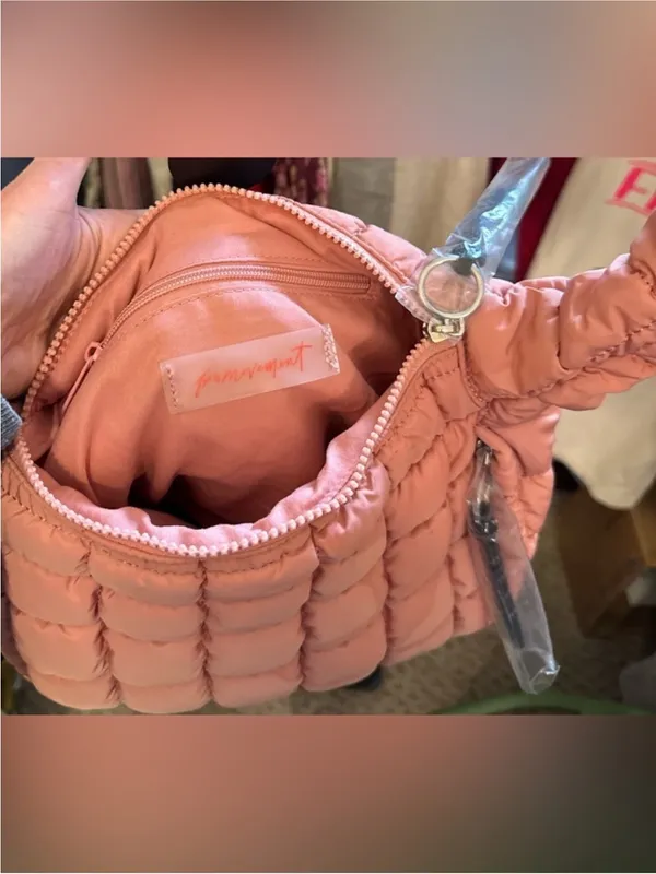 NWT Free People FP Movement Quilted Baby Carryall Sling Bag ballet slipper pink - Image 10