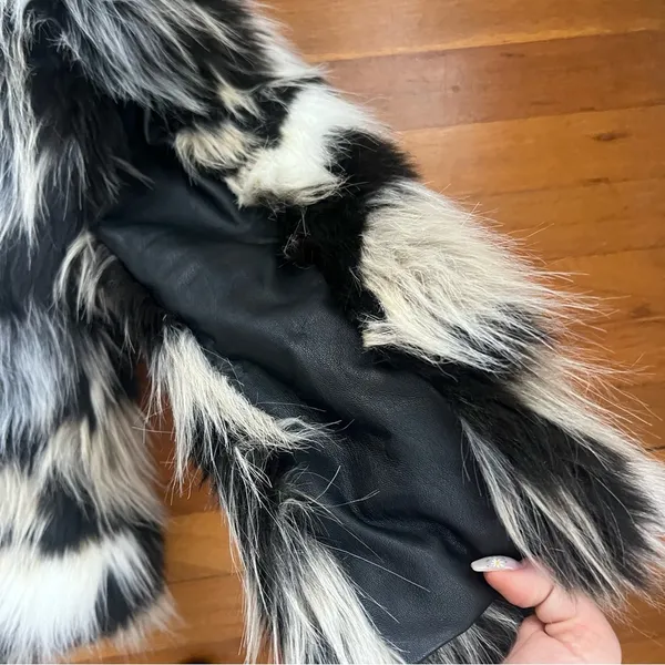 NWT H&M furry/leather jacket - Image 9