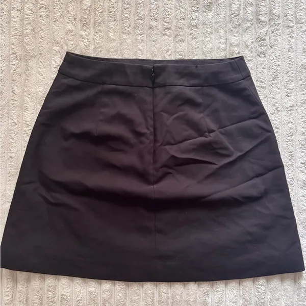 Express Double Lined Black A-Line Skirt - Image 4