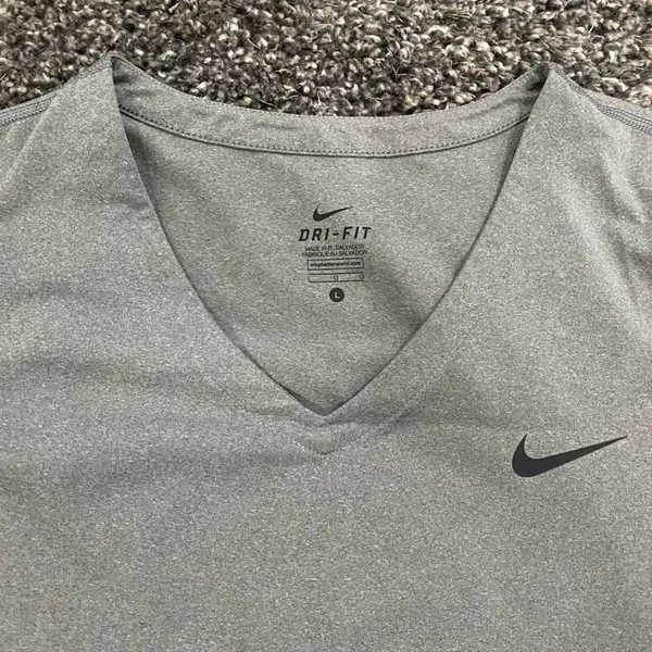 Nike Dri Fit V-Neck Top, Size L​​​​​​​​​​ - Image 2