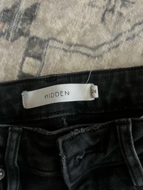 Hidden Jeans Black Straight Leg High Rise Jeans - Image 3