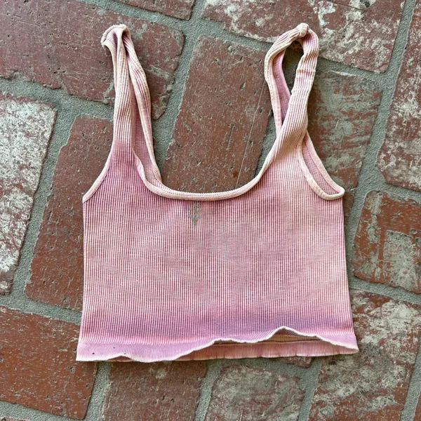 FP Movement Pink Ribbed Women's Top - Image 2