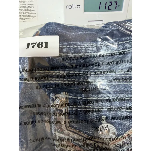 Rock Revival Jeans Coe Bootcut Embellished Women's 29 Blue Denim Y2K Cotton - Image 11