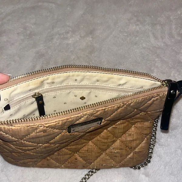 Kate Spade Crossbody Purse Cork Quilted Exterior - Image 4