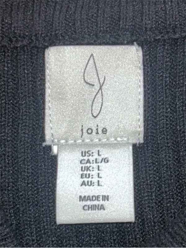 Joie 2-Piece Black Ribbed Knit Sweater Dress Fitted L EUC - Image 6