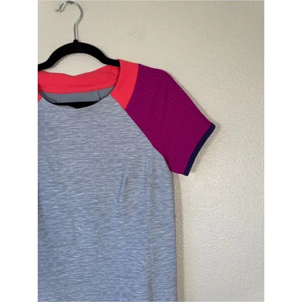 Title Nine Grey Purple Colorblock Athletic Mini Dress Womens S Gorpcore Casual - Image 9