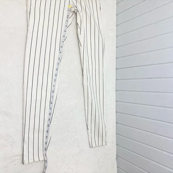 Bershka High Rise Jegging White Stripe Denim Pants‎ size 02' - Image 9