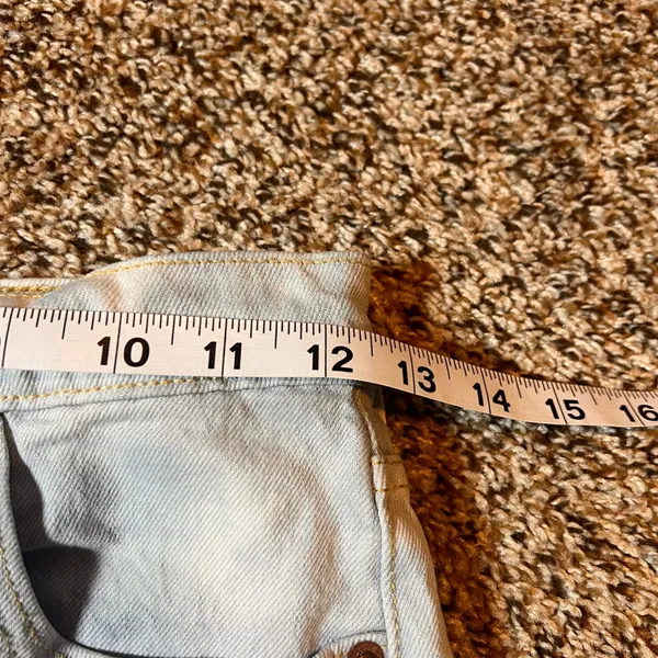 Levi's Premium 501S Jeans Bleach Wash‎ Denim Button Fly Womens Size 24 - Image 5