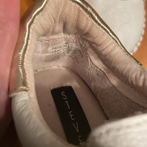 Steve By Steve Madden Espadrille Platform Sneakers 7.5 White Pappy - Image 3