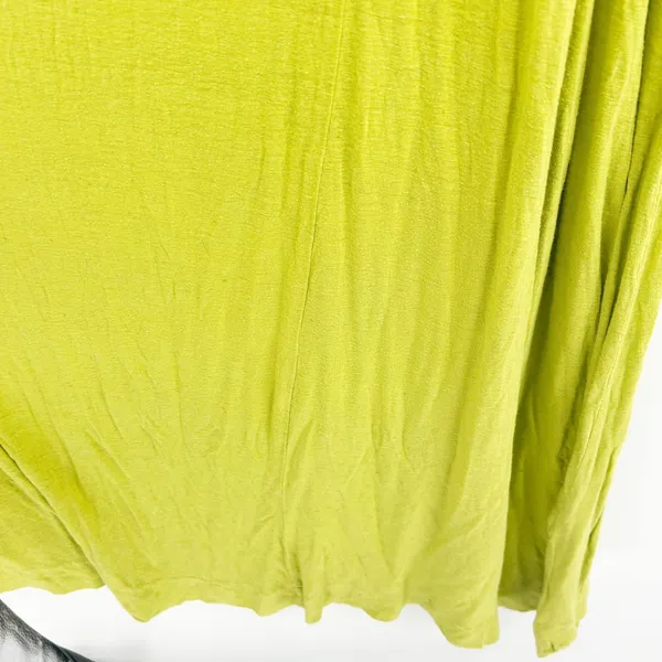 Free People FP Beach Linen Blend‎ Marina Lime Green Twist Front Maxi Dress XS - Image 5