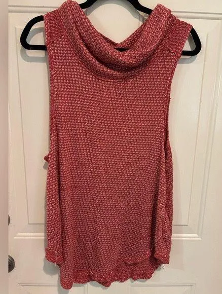 We the Free Timber Cowl Hacci tank in Cayenne size L with flaws - Image 2