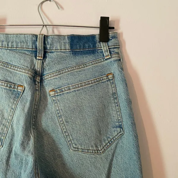 Abercrombie & Fitch The 90s Straight Ultra High Rise Jeans Curve Love Frayed 6 - Image 6