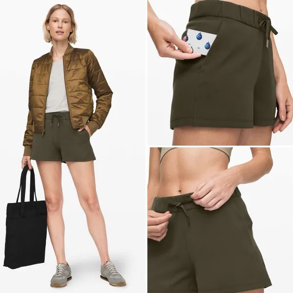 Lululemon On the Fly Short *Woven 2.5" in Dark Olive Size 4 - Image 5