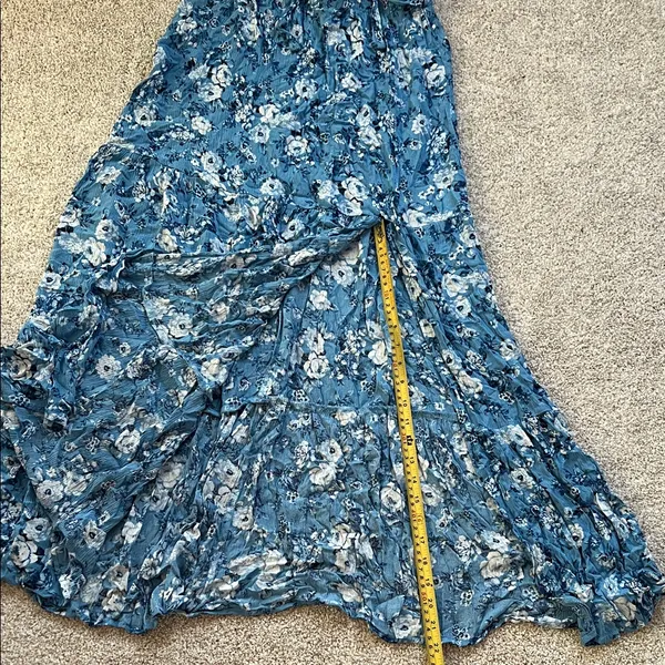 Miami Blue Floral Maxi Skirt - Image 3