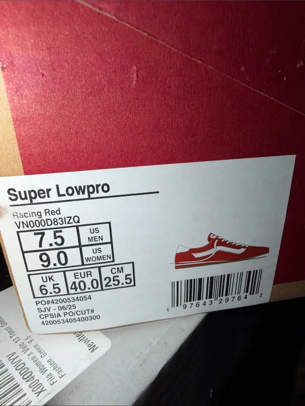New VANS Super Lowpro Womens Shoes unisex 7.5 men’s 9 women’s - Image 11