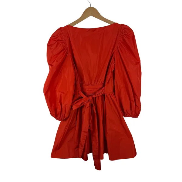 Cinq à Sept Delilah Mini‎ Dress Size 4 Fire Coral Fit and Flare Designer Party - Image 7