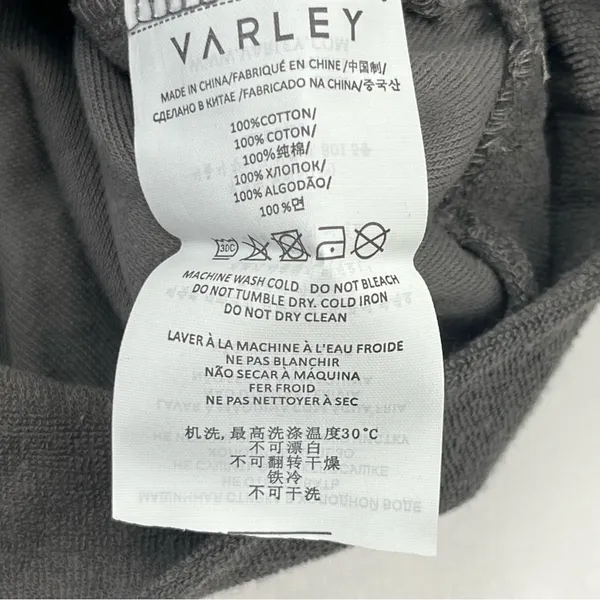 Varley Lyle Top Pavement Grey‎ Gray Womens Size Medium Sweatshirt *FLAWED - Image 3