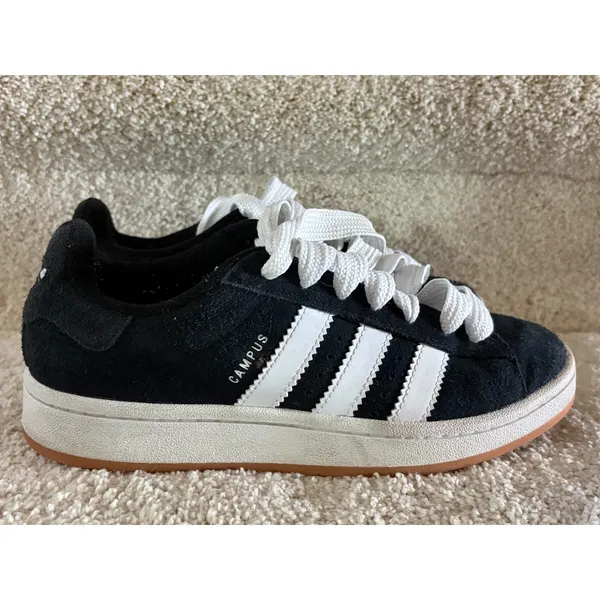 Adidas Campus Black Suede Sneakers Chunky Laces Women’s 6.5 - Image 2