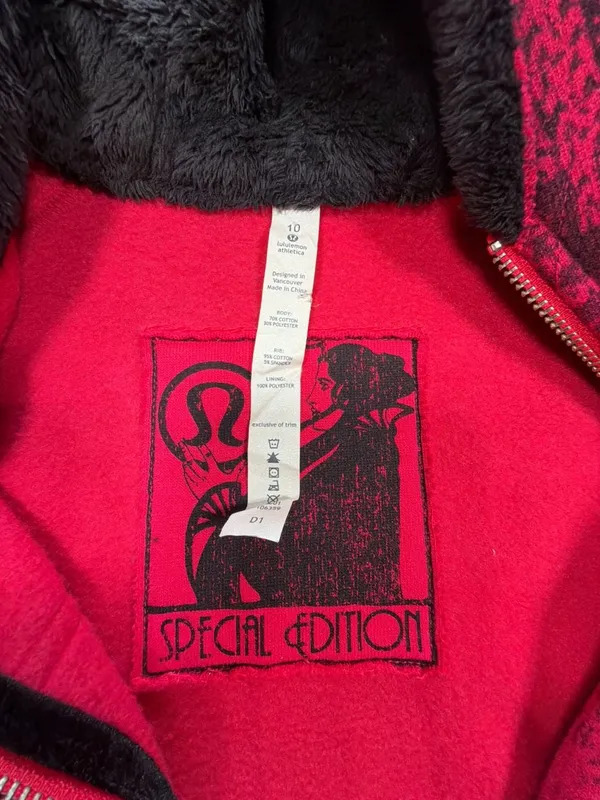 Lululemon Scuba Special Edition Sherpa Lined Hoodie Jacket Sz 10 Fleece Cozy Y2K - Image 8