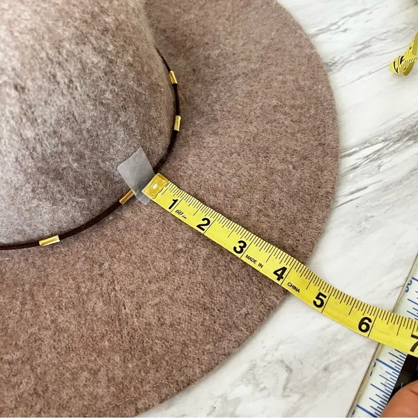 Something Special Floppy Wide Brim Wool Hat Brown Tan - Image 8