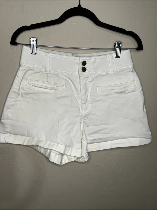 Draper James White High‎ Rise Welt Pocket Tailored Preppy Summer Shorts - Image 2