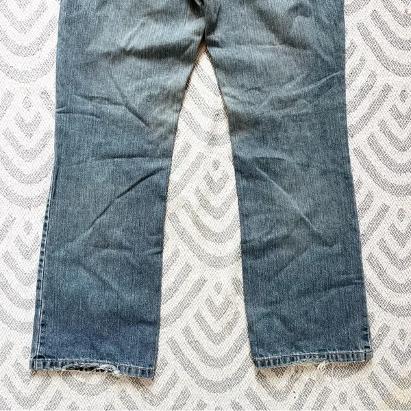 TOMMY HILFIGER Women’s High Rise Bootcut Blue Denim Jeans 8 Long - Image 7
