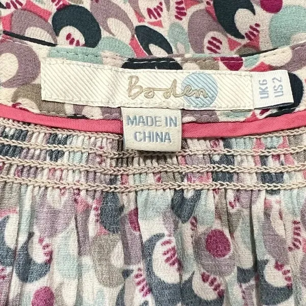Boden Crescent Moon Print Blouse Top Women’s 2 - Image 2