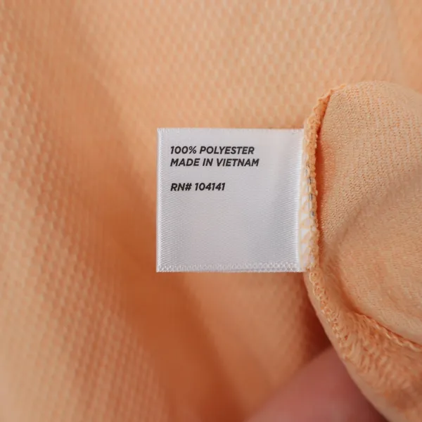 Walter Hagen Clubhouse Scallop Sleeveless Golf Polo Peach Fuzz Womens XS - Image 6