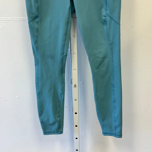 RBX Teal Blue High Waisted Activewear 7/8 Cropped Leggings with Pockets Small - Image 4