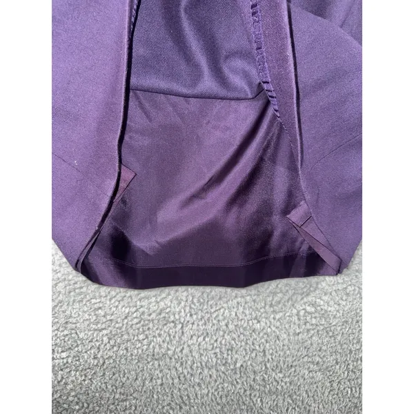 Evan-Picone Skirt Women 6 Purple Wool Blend‎ 28'' Midi Pockets Dark Academia Vtg - Image 7