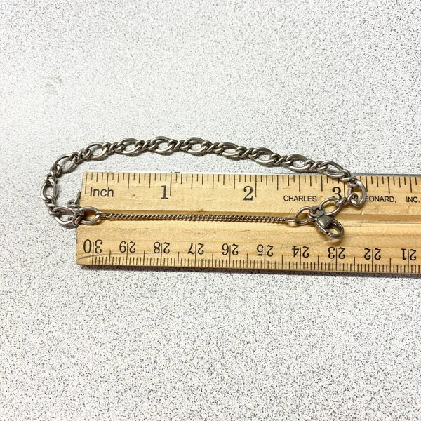 JAMES AVERY 925 Sterling Silver Figaro Chain Bracelet w/ Extension Lobster Clasp - Image 8