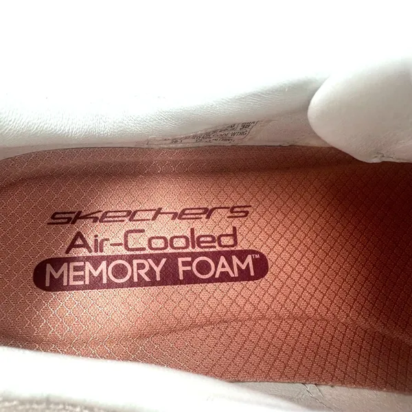 Skechers Size 8.5 Sneakers‎ White Lace Up Air Cooled Memory Foam Running Comfort - Image 8