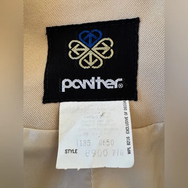 Vintage ‘80s Panther Light Tan Single Breasted Blazer - Image 5