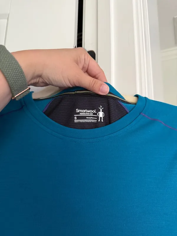 Smartwool Teal Navy Long Sleeve Layering Top Wool - Image 2